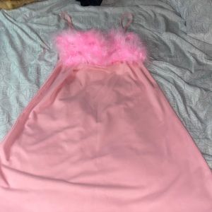 Sugar Thrillz marabou dress